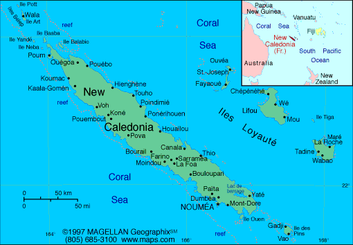 nouvelle caledonie carte